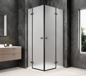 POLYSAN - GLOBE GUN METAL obdélníkový sprchový kout 1000x900, rohový vstup, matné sklo GB5090MGM