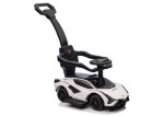 Mamido Dětské odrážedlo auto s vodící tyčí Lamborghini Sian bílé
