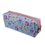 Bluesky Hello Kitty a přátelé Mushroom DPL6 / Školní penál dvoupatrový / 2 zipy / Textilní materiál (HK710899EPM)