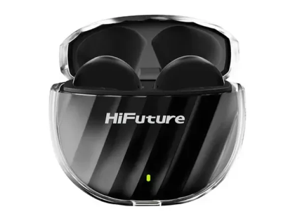 HiFuture FlyBuds 3 černá / bezdrátová sluchátka / mikrofon / ENC / IPX5 / Bluetooth 5.3 (FlyBuds 3 (black))