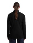 ICEBREAKER Wmns Merino 400 RealFleece Grid LS Half Zip, Black (vzorek) velikost: S