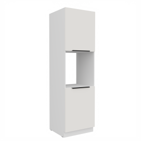 Vysoká skříňka pro vestavnou troubu Aria 60 DP-210 2F Barva korpusu: Bílá, Barva dvířek: WH - Crystal white AFM
