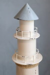 Chic Antique Svítící dekorace LED Lighthouse 61 cm, modrá barva, kov