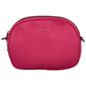 Malá trendy koženková crossbody kabelka Jennifer, růžová