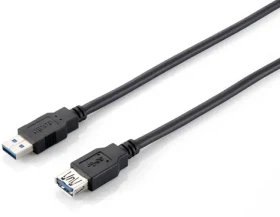Equip USB 3.0 prodlužovací kabel A-A černá / Prodlužovací kabel / USB-A(M) - USB-A(F) / 5 Gbps / 3 m (128399)