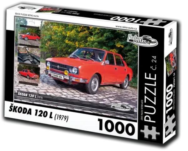 RETRO-AUTA Puzzle č.24 Škoda 120 L (1979)