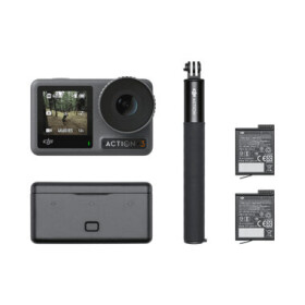 DJI Osmo Action 3 Adventure Combo / Outdoorová kamera / 1.5" displej / 4K / microSD / příslušenství (CP.OS.00000221.01)