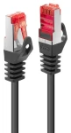 Lindy Cat6 S/FTP 1 m černá / Patch kabel / RJ-45 / 250 MHz (47372)