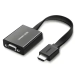 UGREEN MM103 černá / Adaptér HDMI - VGA / Micro-USB napájení / 25 cm (40248)