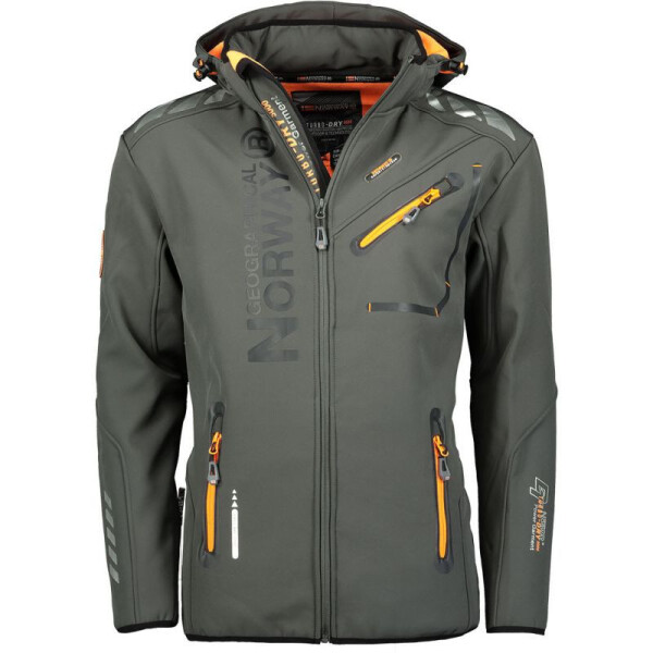 Geographical Norway Softshellová bunda Royaute DB 068 M WY8027H/GN/Dark Grey / Orange L