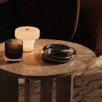 Ferm Living Sklenice Ripple Tumbler Smoked Grey – set 2 ks, šedá barva, sklo, 250 ml