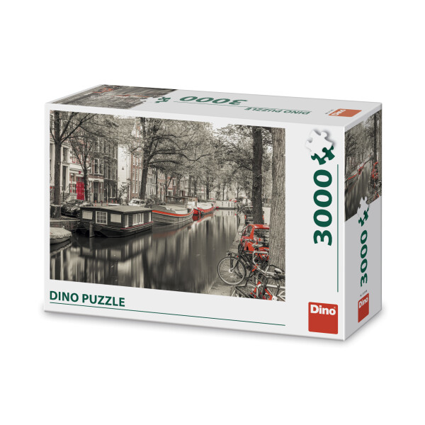 Puzzle Kanál v Amsterdamu 3000 dílků