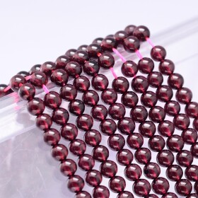 Přírodní granát - třída AAAA - ∅ 6 mm - 1 ks