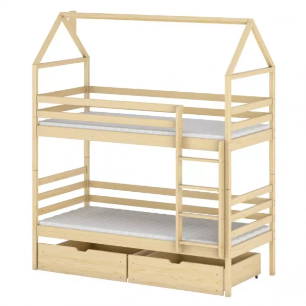 Posteľ Domček Alex 90x200 pine