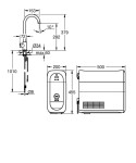 GROHE - Blue Home Dřezový ventil Mono Connected, s chladícím zařízením a filtrací, chrom 31498001