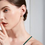 Náušnice se sladkovodními perlami Eugenia, Zlatá Bílá