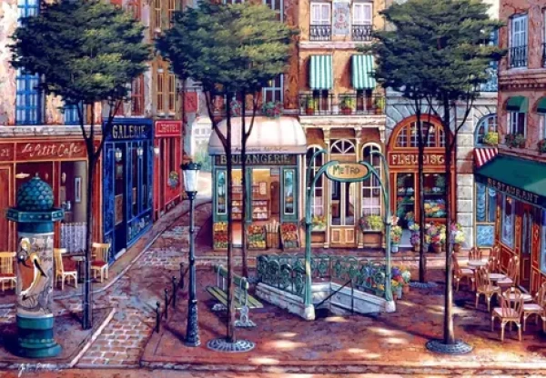 BLUEBIRD Puzzle Pařížské metro