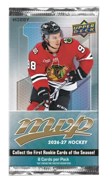 Hokejové karty NHL 2026-27 Upper Deck MVP Hockey Hobby Balíček