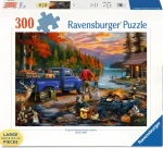 RAVENSBURGER Puzzle Západ slunce u jezera