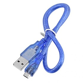 Micro USB kabel 2.0A, 50 cm Modrý