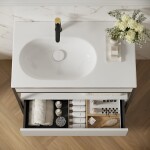 CERSANIT - Skříňka se zásuvkou pro konzoli ZEN 100, cashmere MO FSC MIX70% SGSCH-COC-007574 S1001-005