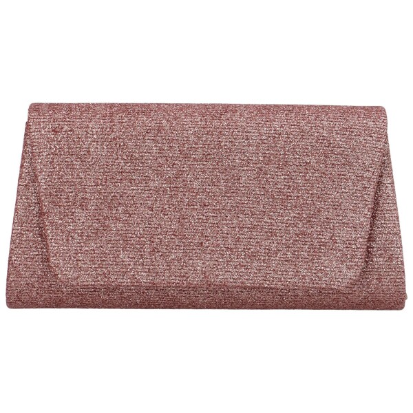 Dámské třpytivé psaníčko do ruky s klopou Bruno, růžová