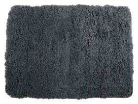 MSV MICROFIBER tmavě šedá / Koupelnová předložka / 50 x 70 cm / mikrovlákno / protiskluzová