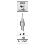 TOOLCRAFT KB-200 pájecí hrot dlátový, zahnutý Velikost hrotů 19.5 mm Délka hrotů 130 mm Obsah 1 ks