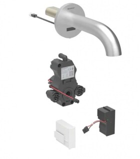 GEBERIT - Piave Elektronická umyvadlová baterie pod omítku, síťové napájení, easy to clean, kartáčovaná nerez 116.282.SN.1