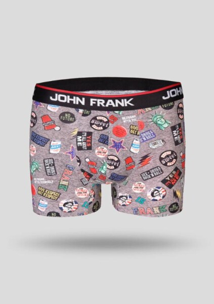 Pánské boxerky John Frank JFBD200 tisk