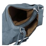 Stylová dámská koženková crossbody kabelka Timea, modrá