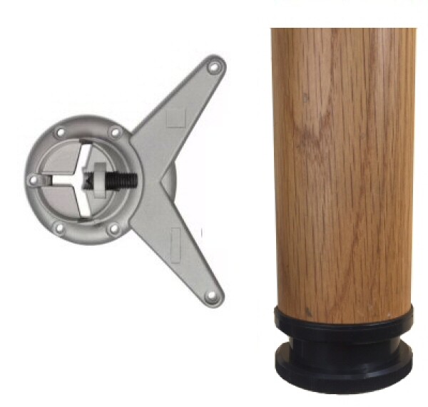 Incoll stolová noha dub 710x60 (057019)