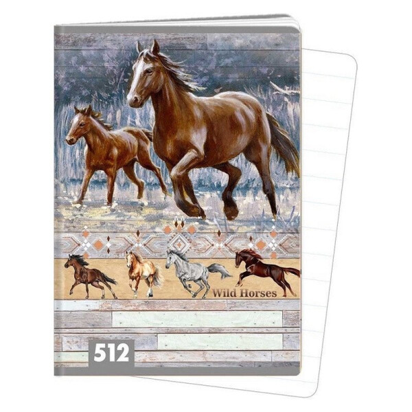 Sešit A5, 10 listů, typ 512 Wild horses
