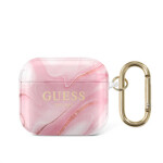 Guess TPU Shiny Marble Pouzdro pro Apple AirPods 3 GUA3UNMP