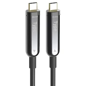 PremiumCord Optický AOC video kabel USB-C 10 m / Video kabel / USB-C / 4K 60Hz / optické vlákno (8592220027278)