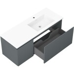 MEXEN/S - Orio koupelnová skříňka 120 cm s umyvadlem Otis pravá, 1S, 1D, grafit mat/bílá mat 91A13-12047-3-BBFF66-W18P01