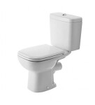 DURAVIT - D-Code WC kombi mísa, zadní odpad, bílá 21110900002