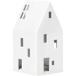 Räder Porcelánový svícen domeček Gable Roof, bílá barva, porcelán