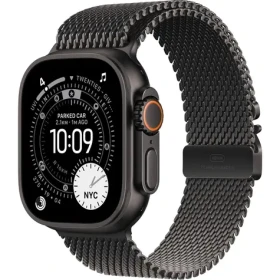 Apple Watch Ultra 3 (2025) GPS+Cellular 49mm Černé titanové tělo - Černý titanový milánský tah (M) / 155-185mm (MF1Q4QC/A)