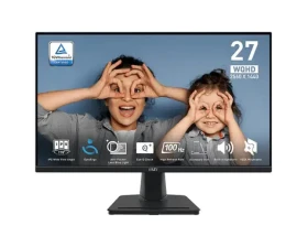 27" MSI PRO MP275QDE černá / WQHD / IPS / 16:9 / 1ms / 1300:1 / 300cd-m2 / HDMI+DP / VESA (9S6-3PC3CM-027)