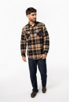 Kariban K 579 Flanelová košile s sherpa fleecovou podšívkou 20.K579 red/navy XXL