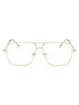 VeyRey Brýle s čirými skly hranaté Miles zlatá