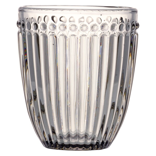 GREEN GATE Sklenice Alice Grey 250 ml, šedá barva, sklo