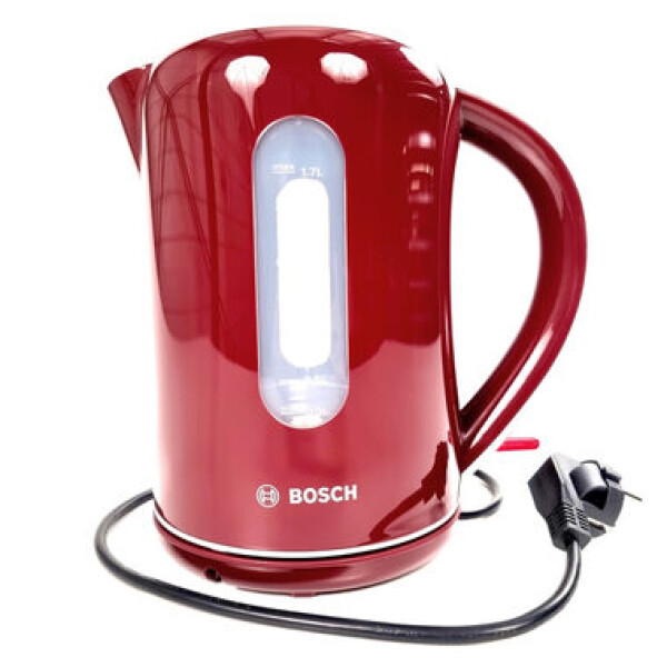 Rozbaleno - BOSCH TWK 7604 Červená / Rychlovarná konvice / 2200W / 1.7l / rozbaleno (TWK 7604.rozbaleno)