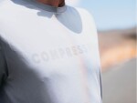Běžecké tričko Compressport Logo SS Tshirt M - ALLOY/STEEL GRAY Velikost textilu: S