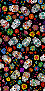 Froté osuška Lebky Mexicana