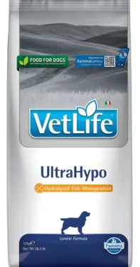 Farmina Vet Life UltraHypo / Granule pro psy / Veterinářská dieta / Hypoalergenní / Senior / 12 kg (PVT120007S)