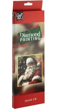 CRAFT ID Diamantové malování Santa 30x40cm