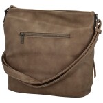 Trendy dámská koženková crossbody kabelka Hazel, taupe