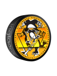 Inglasco / Sherwood Puk Pittsburgh Penguins Medallion Souvenir Collector Puck